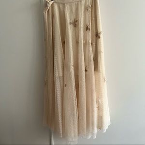 Interdee Paris Fashion Embroidered Netting Skirt